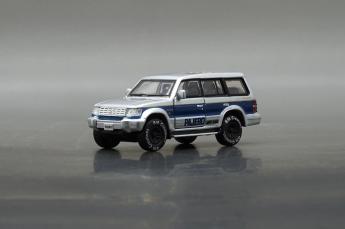 BM CREATIONS 1/64 Mitsubishi Pajero 展會限定版 藍色條紋款