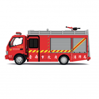 Tiny 台灣 TW14 合金模型車 - 日野 Hino 300 消防局消防車