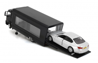  Tiny 香港 合金模型 - 日野500 有蓋運輸車 (黑)