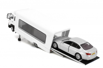 Tiny 香港 合金模型 - 日野500 有蓋運輸車 (白)