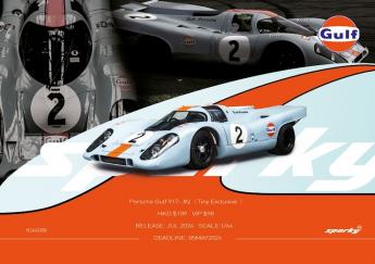 (預購) Sparky 1/64 Porsche Gulf 917- #2（Tiny Exclusive ）