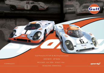 (預購) Sparky 1/64 Gulf Porsche 917 #1 & #6（Tiny Exclusive ）