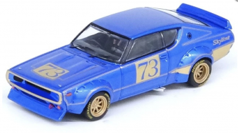  INNO 1/64 Die-cast NISSAN SKYLINE 2000 GT-R (KPGC110) Racing Concept Blue