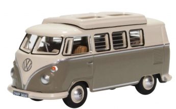 Oxford 1/76 Commercials series VW T1 Camper Mouse Grey/Pearl White