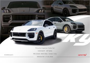 (預購) Sparky 1/64 Porsche Cayenne Turbo Set（Tiny Exclusive ）